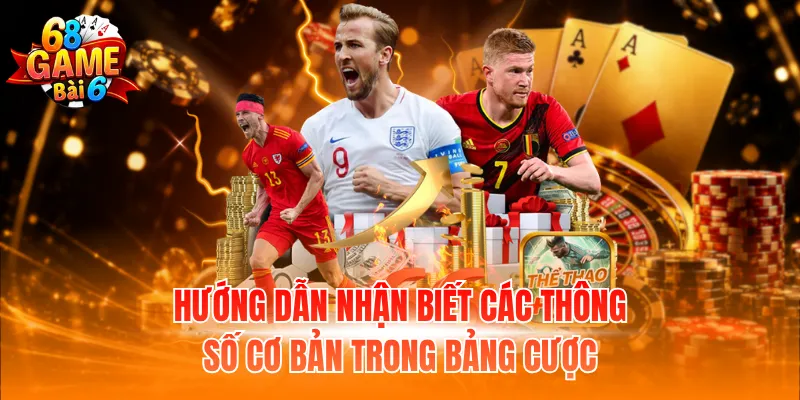 Hướng dẫn nhận biết các thông số cơ bản trong bảng cược